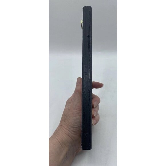 Collage Art Cat On The Roof Handmade Jazz Player Musician Wood Trombone Colorful - Picture 2 of 16